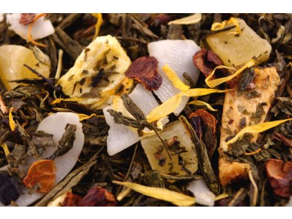 Jamajská Piña Colada - zelený čaj aromatizovaný (váha 1000g)