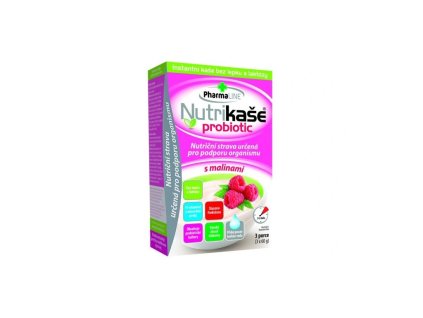 Nutrikaše Probiotic s malinami 3×60 g - Pharmaline