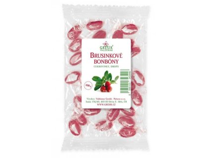 Brusinkové bonbóny 100 g – Valdemar Grešík