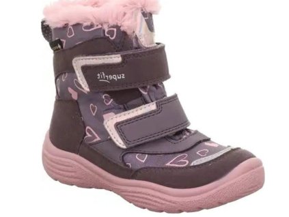 Superfit CRYSTAL 1-009091-8510 – dívčí zimní boty s Gore-Tex membránou a teplou podšívkou (Velikost 33)