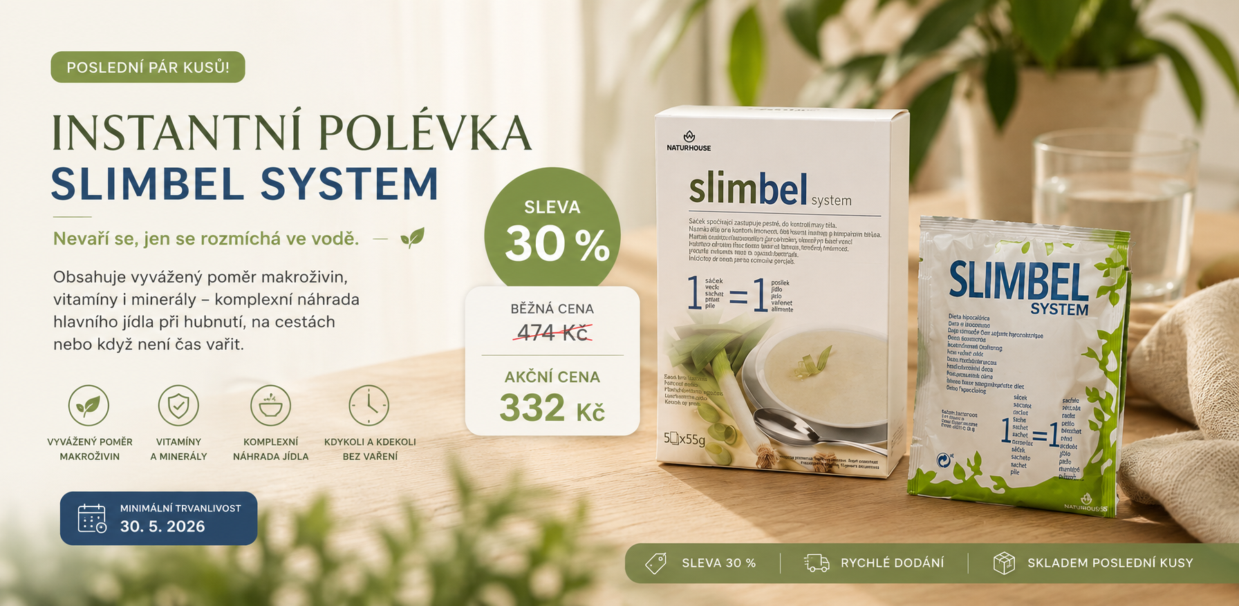 Polévka SLIMBEL akce