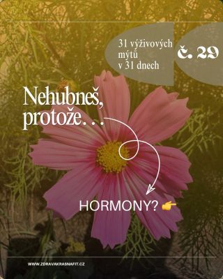 🩺 „Nehubnu… a můžou za to hormony.“ Hormony opravdu hrají důležitou roli. Mohou ovlivnit chuť k jídlu, hospodaření s...