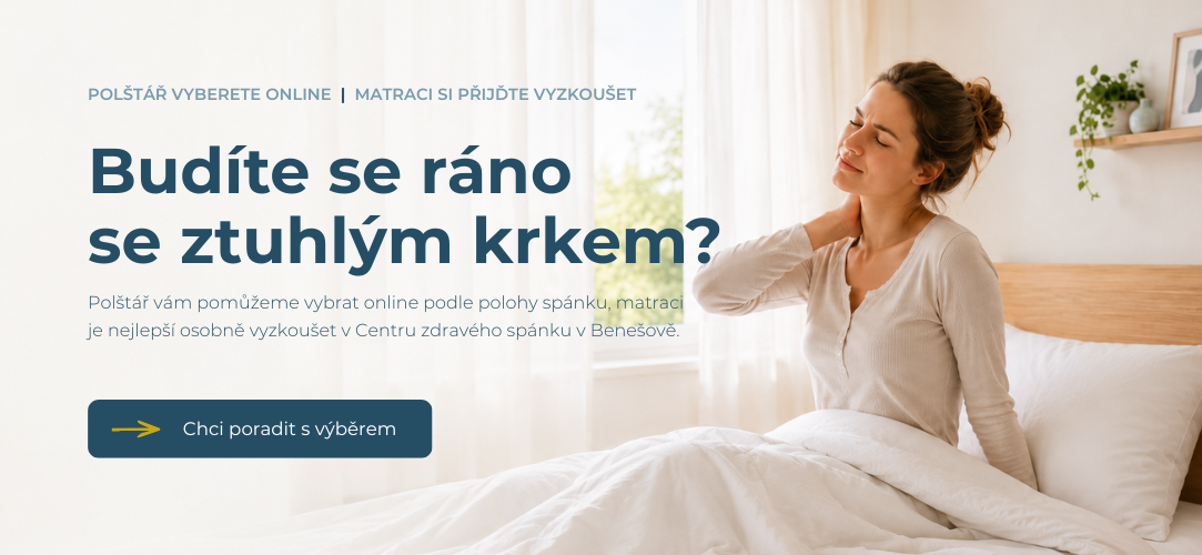 Bolí vás po ránu za krkem? vyberte si správný polštář.