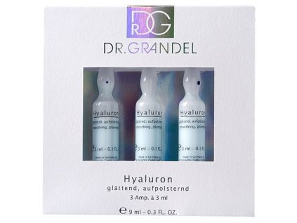 Hyaluron 3x3 ml - vyplňuje suché vrásky ampule pro lepší, rychlejší a viditelně dlouhotrvající účinek revitalizace pleti