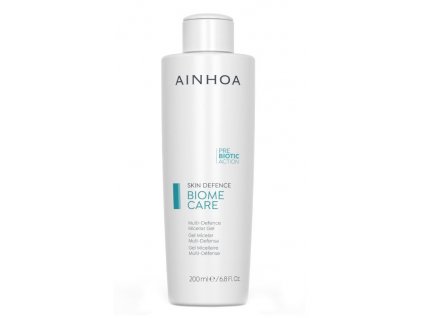 Ainhoa Biome Care Multi-Defence Micellar Gel 200 ml - účinný micelární gel  odstraňuje make-up, hloubkově čistí a dodává pleti vlhkost
