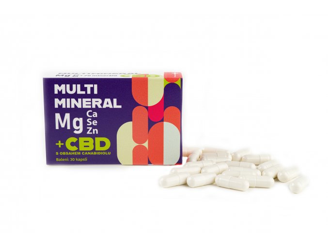 MULTIMINERAL Mg s CBD - 30 kapslí