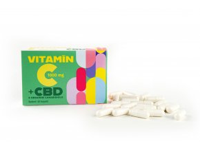 Vitamín C 1000mg s CBD - 30 kapslí