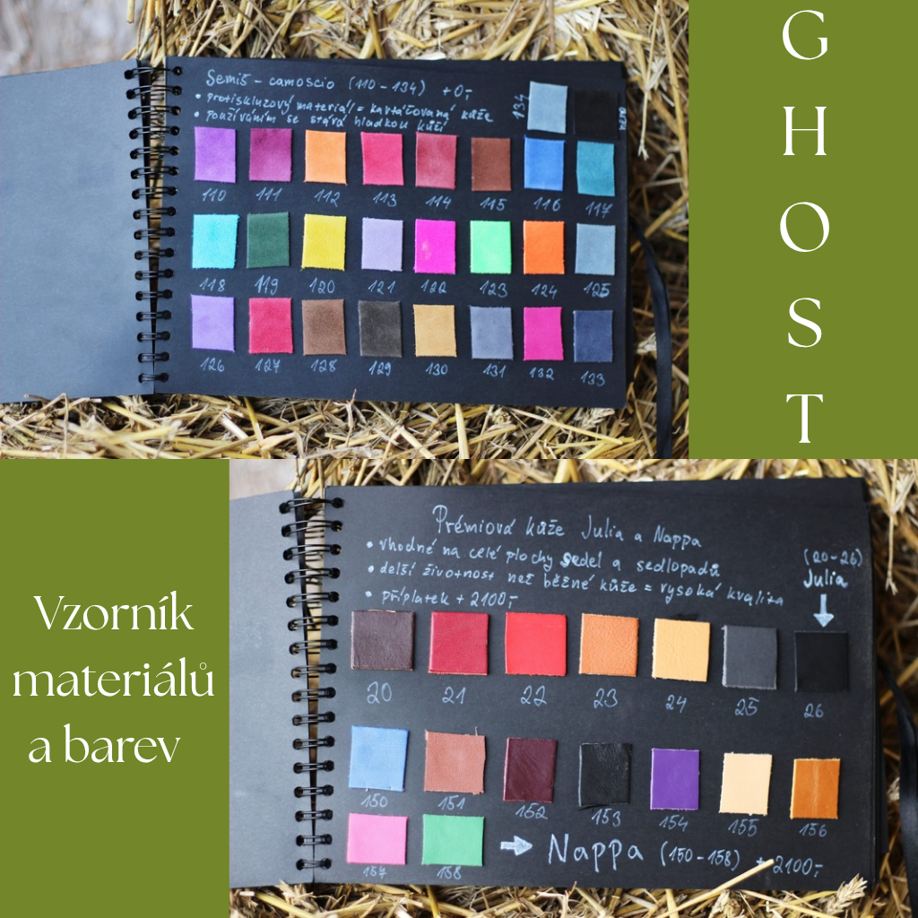 Vzorník materiálů a barev GHOST