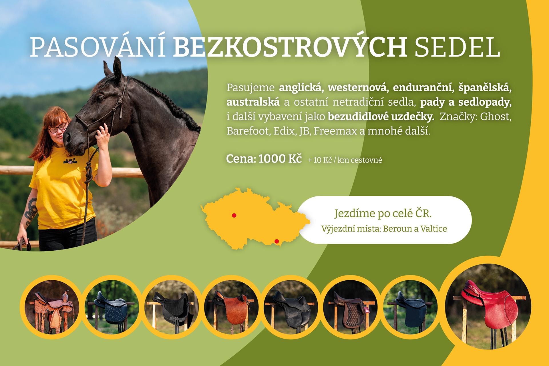 Pasování bezkostrových sedel