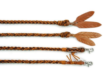 Otěže “Amber“ westernové, provazové