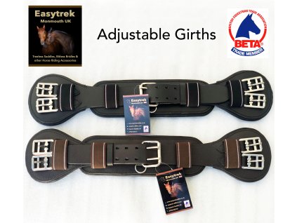 Nastavitelný kožený  drezurní podbřišník Easytrek