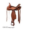 1.0159.214200 EDIX Oakley Western saddle cognac, Django tooling IMG 5452