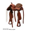 1.0159.214200 EDIX Oakley Western saddle cognac, Django tooling IMG 5453