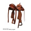 1.0159.214200 EDIX Oakley Western saddle cognac, Django tooling IMG 5454