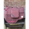 EDIX contoured DRsaddlepad stirrup protectioncover glitter Burgundy 2