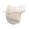 1.0906.6500 EDIX contour dressage pad white DSC0207