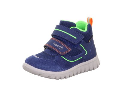 Superfit celoroční obuv Sport 7 mini GORE-TEX® blau/hellgrün 1-006189-8030