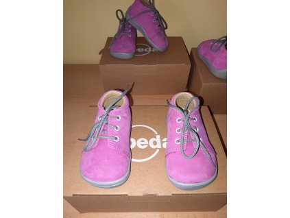Beda barefoot Rebecca kožená celoroční obuv kotníková