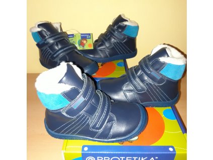 Protetika barefoot zimní obuv ARTIK blue