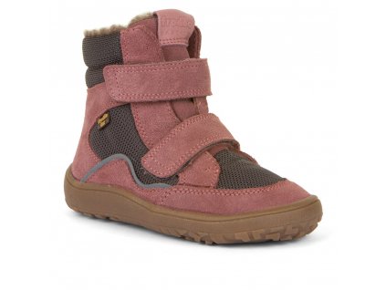 Froddo zimní barefoot obuv Tex Winter Grey/Pink G3160189-7A