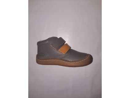 KTR® barefoot celoroční obuv BABY 06 šedá/hnědá