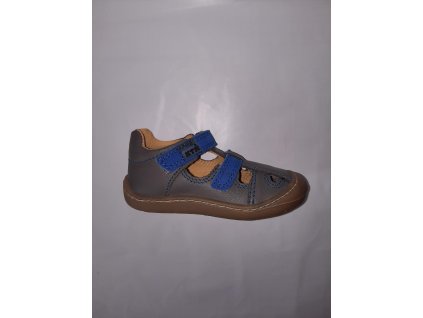 KTR® barefoot letní sandálky KENY šedá/modrá