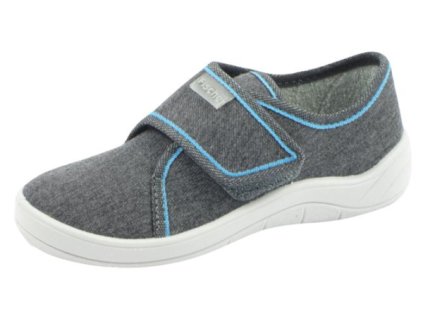 FISCHER školní/domácí přezůvky jeansgrau 201631
