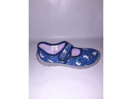 FISCHER školní/domácí přezůvky UNICORN midnight 552341
