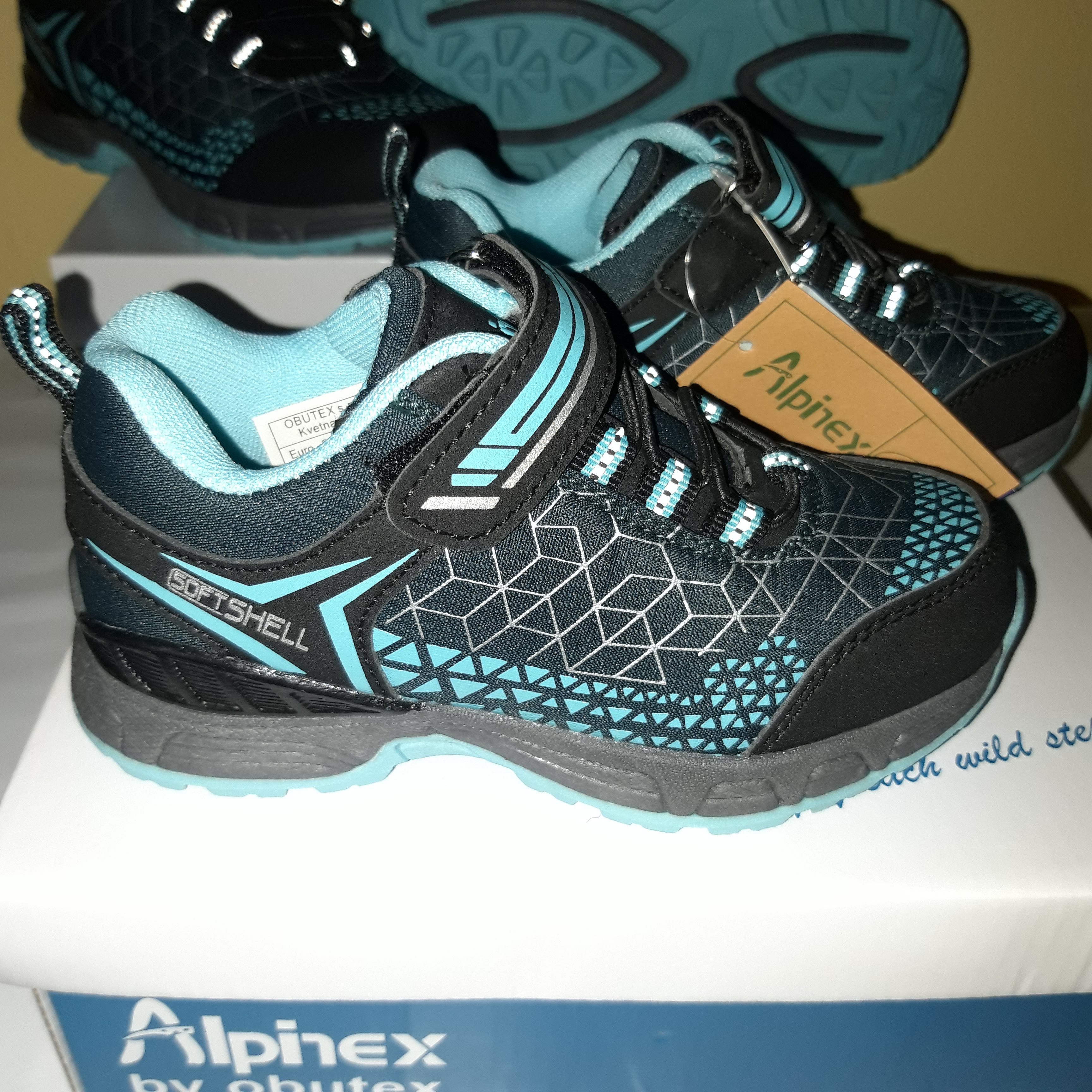 ALPINEX chlapecké outdoor tenisky Turquoise A221001 Velikost: 34