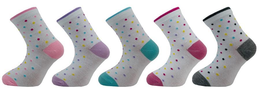 Novia ponožky dívčí puntík 1545 Barva: Fialová, Velikost ponožky: 30-32