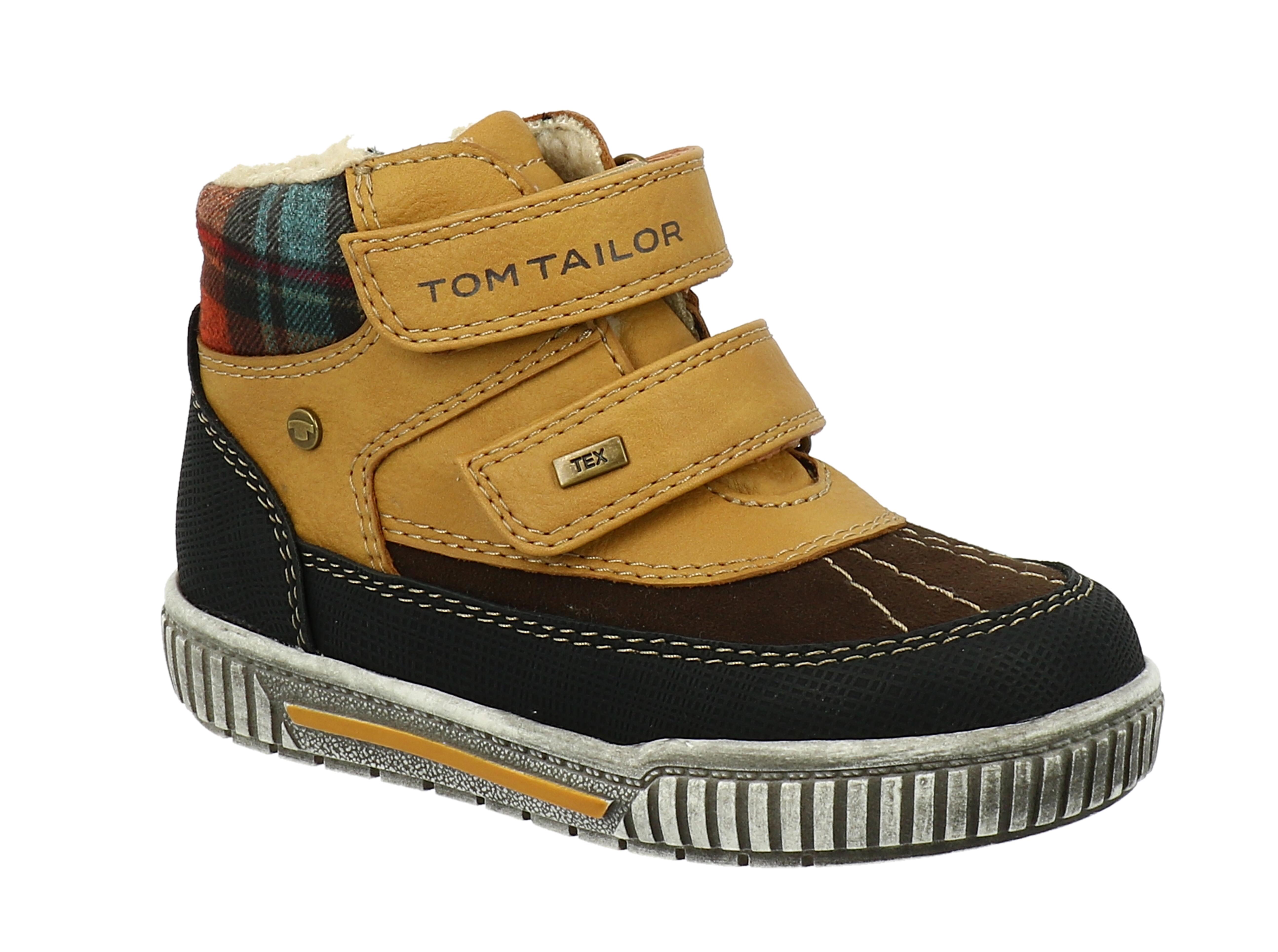 Tom Tailor zimní obuv s TEX mebránou camel/black Velikost: 31