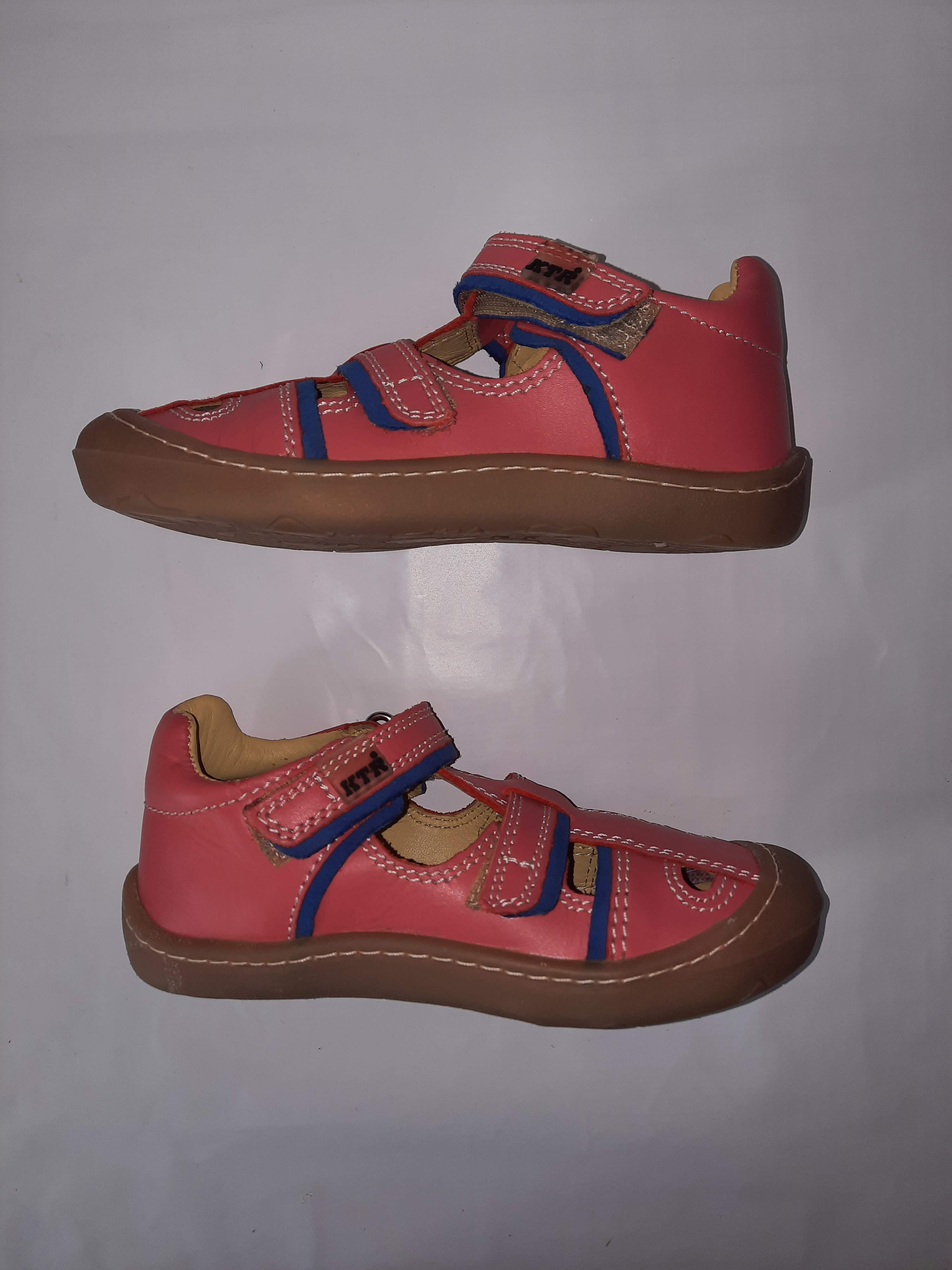 KTR® barefoot letní sandálky KENY 01 růžová/modrá Velikost: 29
