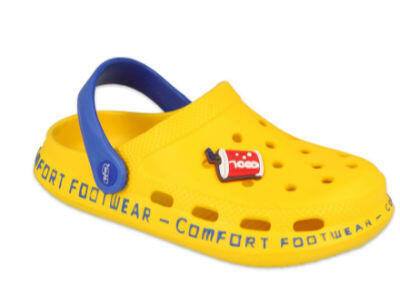 Befado dětské pantofle COMFORT - "kroksy" žlutá Velikost: 31