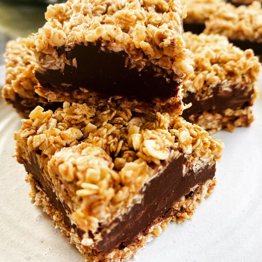 Čokoládové kocky s ovsenými vločkami