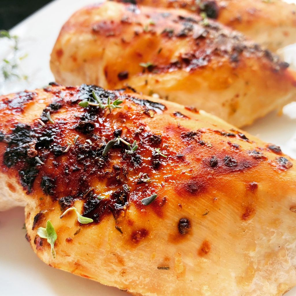 Grilované kuracie prsia s horčicou nasladko