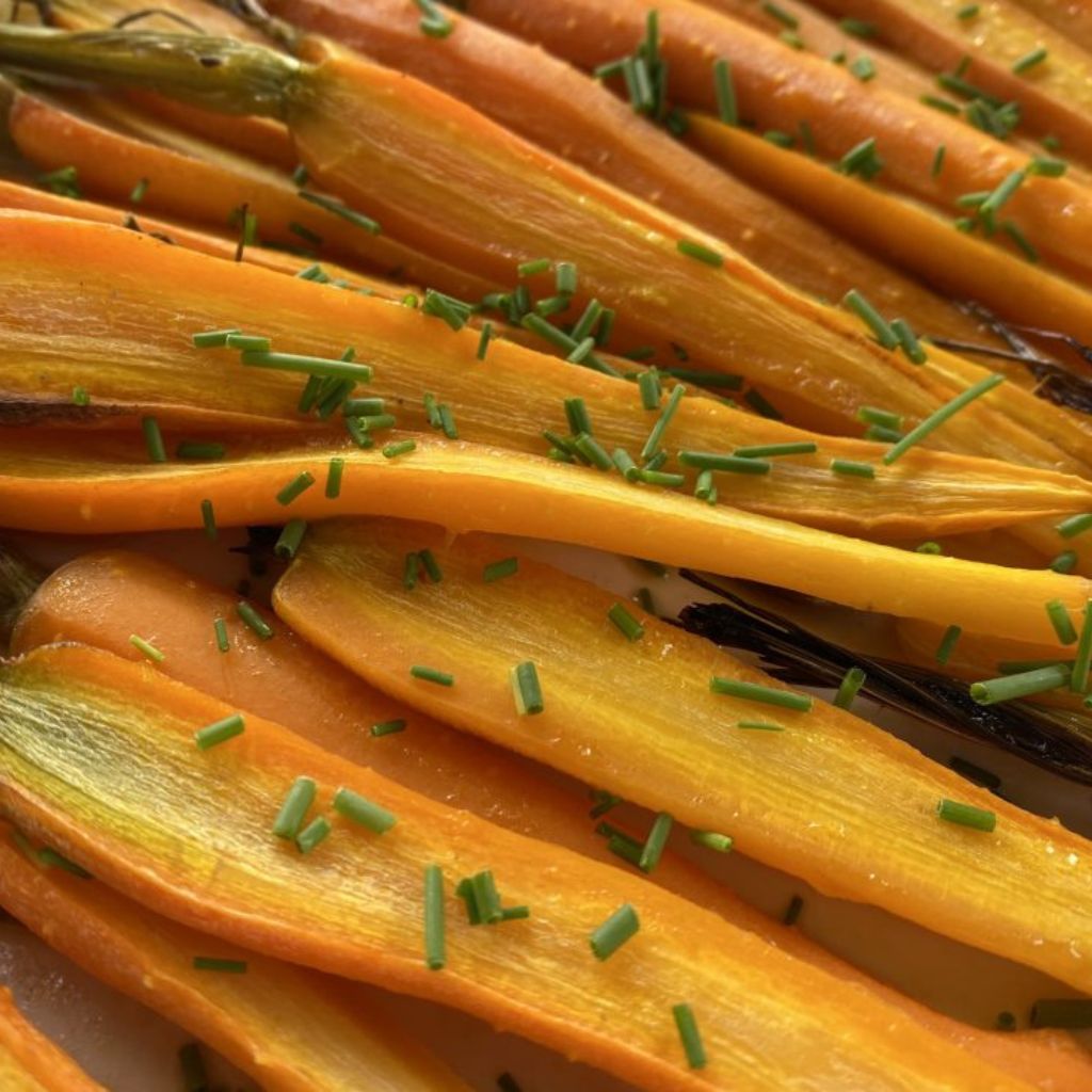 Pečená mrkva s pomarančovou glazúrou (AIP)