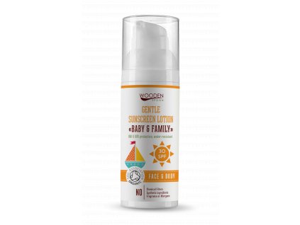 Wooden Spoon Opaľovacie telové mlieko Baby & Family SPF 30 - 50ml