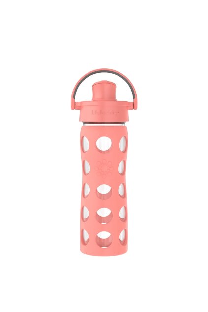 sklenena flasa lifefactory 475 ml cantaloupe