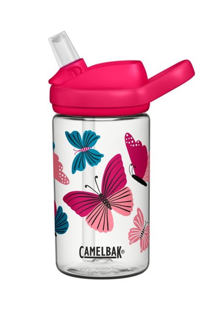 Detska flasa pre dievca CamelBak Eddy Kids 0,4l s motylikmi