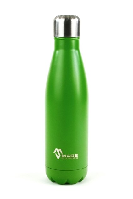 Vakuova termoflasa z nerezu Made sustained 0,5l zelena