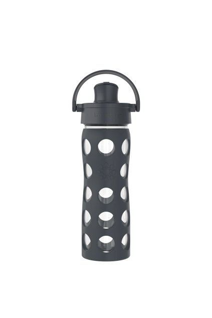 sklenena flasa lifefactory 475 ml carbon