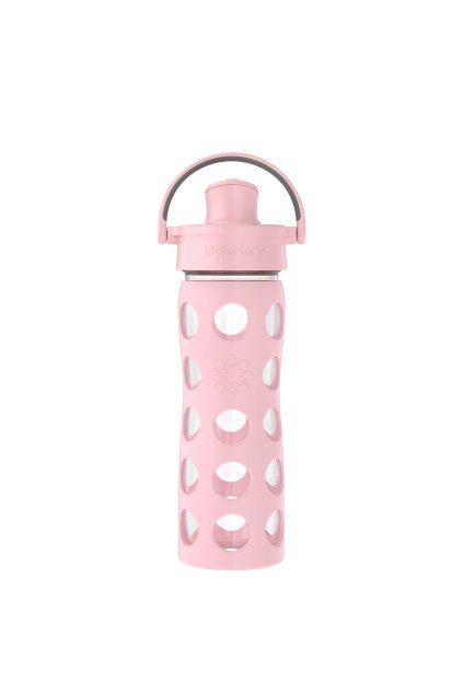 sklenena flasa lifefactory 475 ml rose