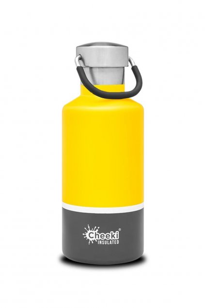 Termo láhev nerezová vákuová Cheeki 400ml Insulated Classic Sunshine Grey