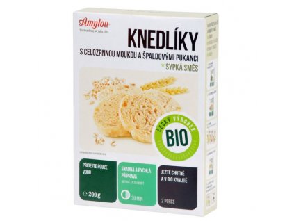 Knedlíky s celozrnnou moukou a špaldovými pukanci 200 g BIO AMYLON