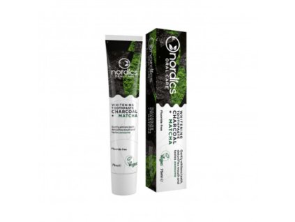 zubni pasta aktivni uhli matcha 75 ml nordics