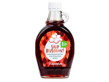 Sirup brusinkový 250 ml BIO COUNTRY LIFE