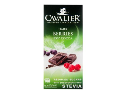 CAVALIER Čokoláda hořká lesní směs se sladidly 85 g
