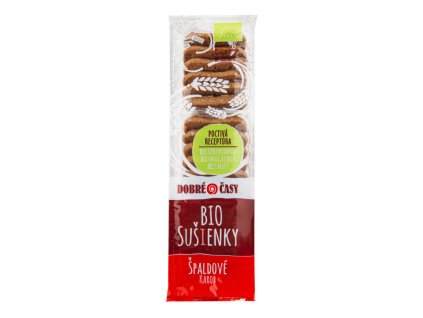 DOBRÉ ČASY Sušenky špaldové karobové BIO 100 g