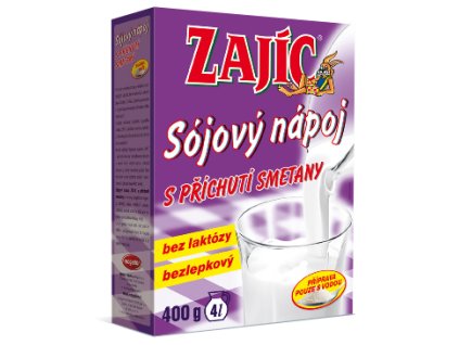 Zajíc Sójový nápoj s příchutí smetany 400 g