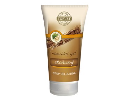 TOPVET Skořicový masážní gel v tubě 200 ml